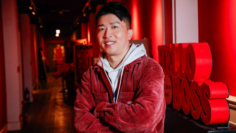 對於2022年才開設頻道，張立東表示完全不覺得自己太晚投入YT這塊產業。（圖／趙文彬攝）