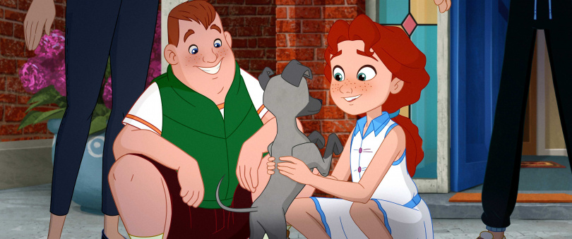 《女孩的靈緹犬》敘述11歲的女孩瑪麗夢想成為世界一流的廚師的故事。（圖／海鵬提供）