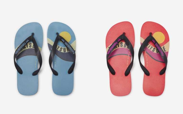 MK x HAVAIANAS夾腳拖／各1,900元。（圖／品牌提供）