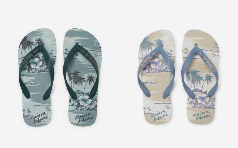 MK x HAVAIANAS夾腳拖／各1,900元。（圖／品牌提供）