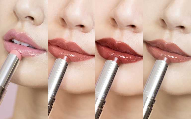 《迪奧癮誘唇膏》系列，全新10款，#212 粉漾芭蕾、#426 香草拿鐵#428 蜜桃奶茶、#786 胭脂緋紅 3.5g／1,550元（圖／品牌提供）