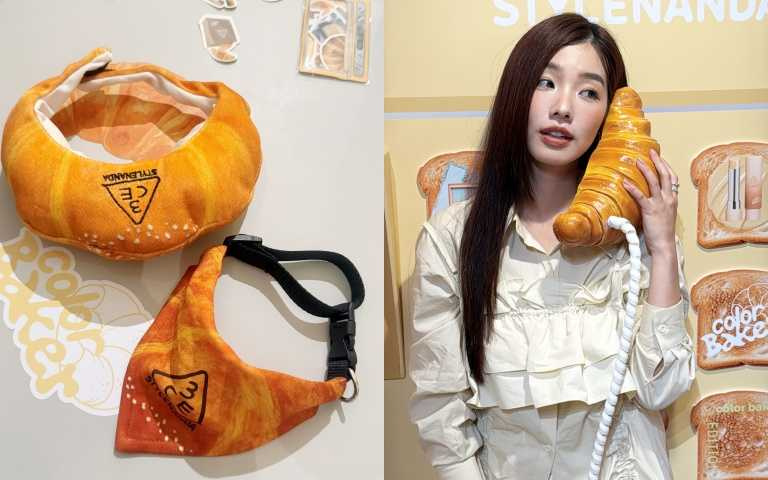 只要攜帶毛小孩至現場拍照打卡並上傳社群,即可兌換獨家寵物可頌頭套或領巾(擇一,一人限領乙次)(圖/黃筱婷攝)