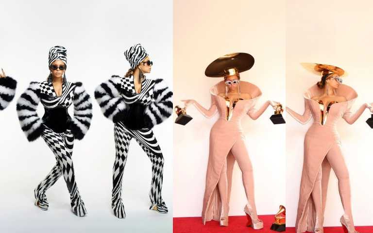 天后碧昂絲 (Beyoncé)多次於音樂典禮中穿著創意總監 Olivier 親自訂製的BALMAIN禮服（圖／IG、品牌提供）