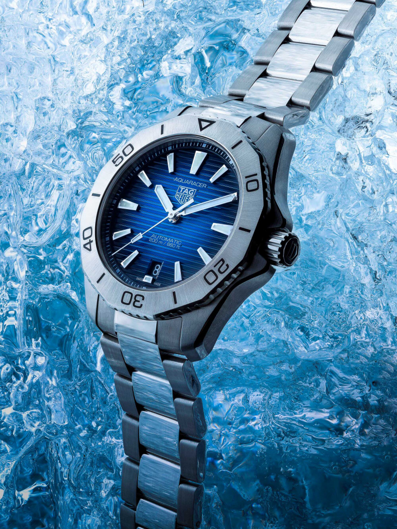TAG Heuer Aquaracer Professional 200自動腕錶藍面款／建議售價94,200（圖／品牌提供）