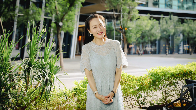 金佩姍1996年與富商蔡慶賢結婚，婚後一度淡出歌壇，專心陪伴媽媽、家人與扶養兩個兒子長大。（圖／侯世駿攝）