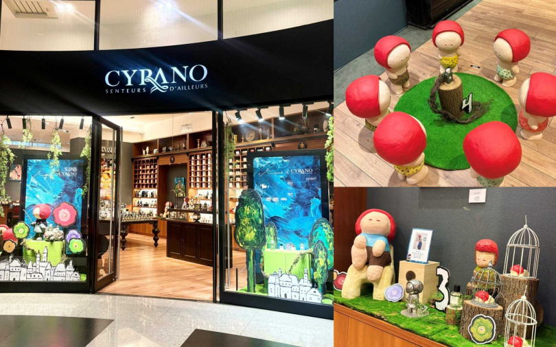 CYRANO攜手藝術家寧芮潔,透過藝術與香氣的跨界合作,讓單純的購物行程也能擁有不一樣的沉浸式體驗。(圖/吳雅鈴攝)