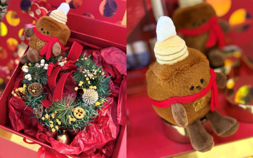 同場加映!這次雅詩蘭黛除了舉辦花車活動來慶祝送禮佳節,12月起更將於全台指定櫃點舉辦「歡慶VIP手作花圈體驗活動」,購買指定商品還能加碼獲得超級可愛的「小棕娃」讓妳帶回家收藏喔。(圖/吳雅鈴攝)