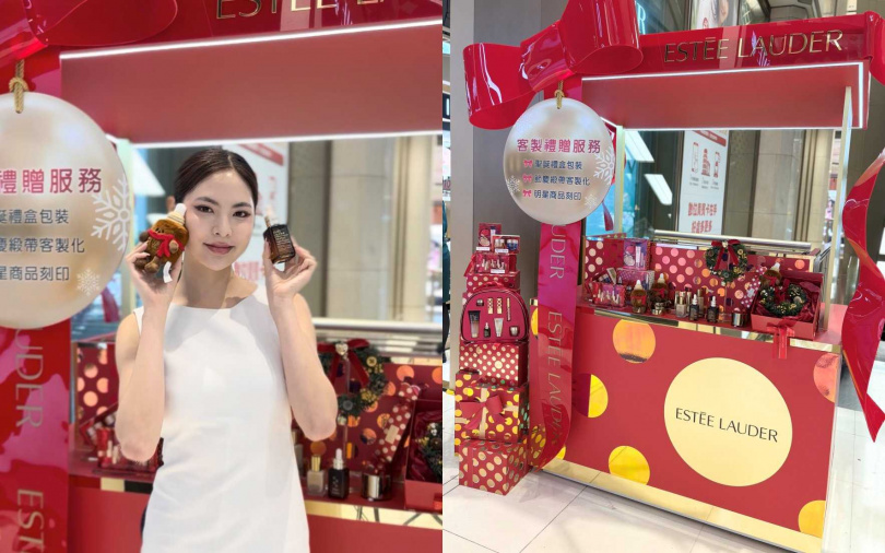 雅詩蘭黛驚喜時刻花車活動,本週就在新光三越台北信義新天地A館!(圖/吳雅鈴攝)