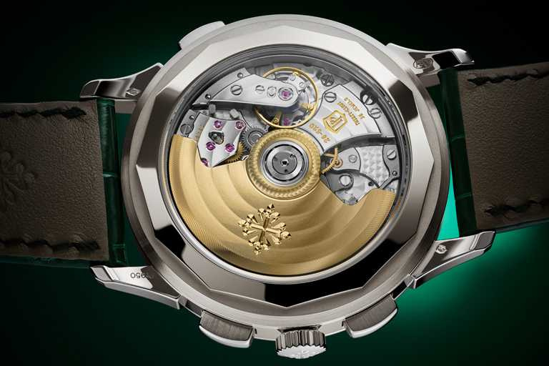 百達翡麗「自動回位計時秒與世界時間」腕錶（#5930P-001），39.5mm，鉑金錶殼，CH 28-520 HU自動上鍊機芯╱2,932,000元。（圖╱PATEK PHILIPPE提供）