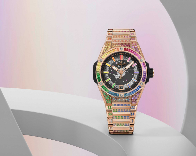 BIG BANG INTEGRATED  TIME ONLY皇金彩虹鍊帶腕錶 ／4,905,000元（圖／品牌提供）