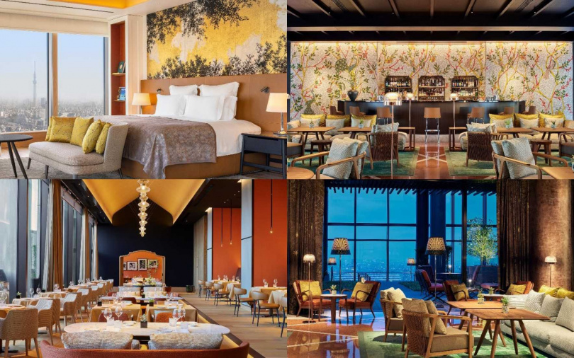 寶格麗飯店室內設計充滿義大利時尚風格，處處細節更添加日式元素。（© Bulgari Hotels & Resorts）