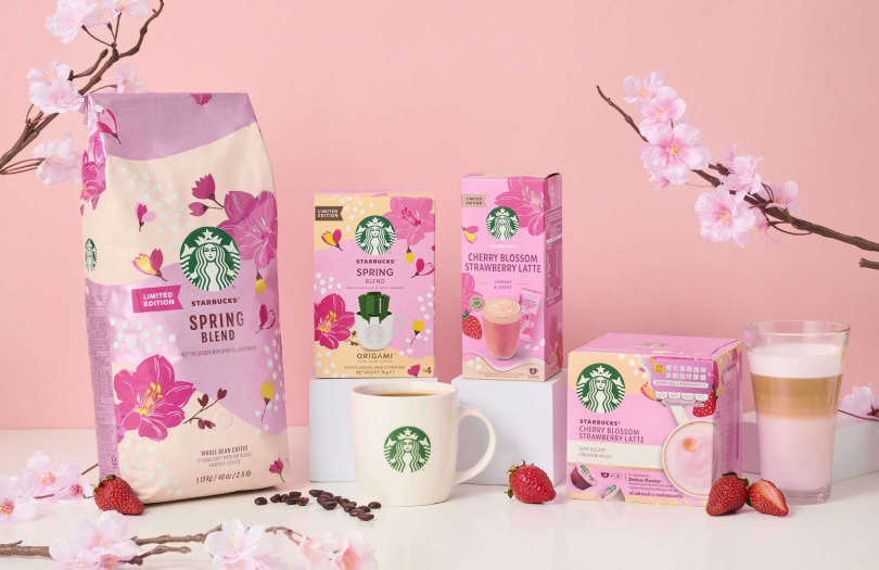 雀巢攜手星巴克推出4款「Starbucks® At Home 星巴克®春季限定咖啡」。（圖／雀巢提供）