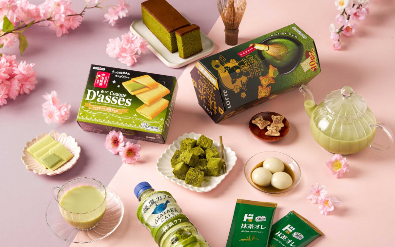 這個春天不妨透過各式抹茶商品，讓自己有身處日本茶室的悠閒片刻。（圖／DON DON DONKI提供）