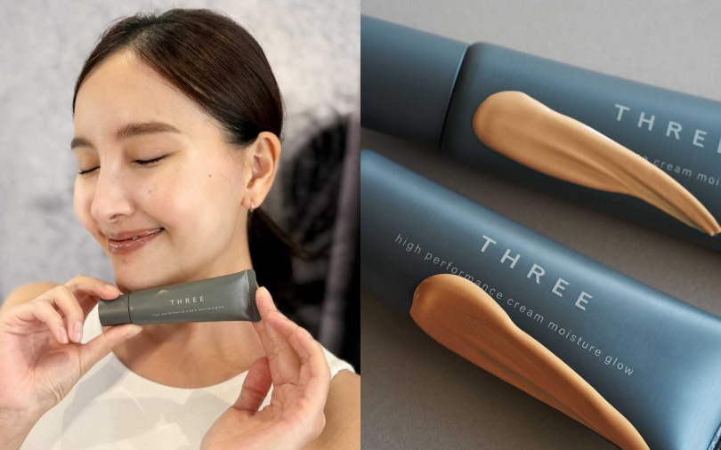 THREE晶透裸光飾底乳30g／1,350元（圖／吳雅鈴攝、品牌提供）