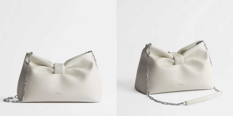 DIOR BOW小羊皮小型肩背包/140,000元(圖/品牌提供)