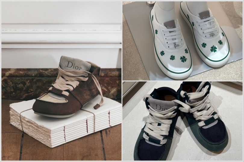 左邊是男裝的主打款式,顛覆傳統大家對DIOR鞋款的印象,超級熱賣。(圖/品牌提供,黃筱婷攝)