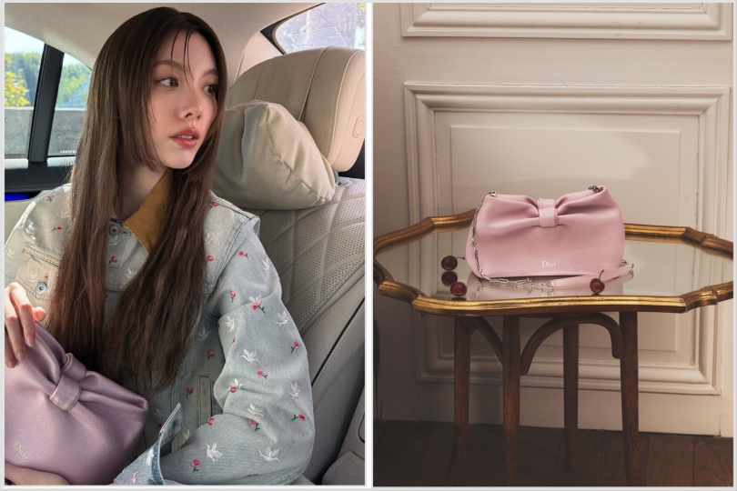 Dior推出全新包款Dior BOW,是本季主打包款,非常輕而且超可愛,有黑色,粉色,藍色等選擇。