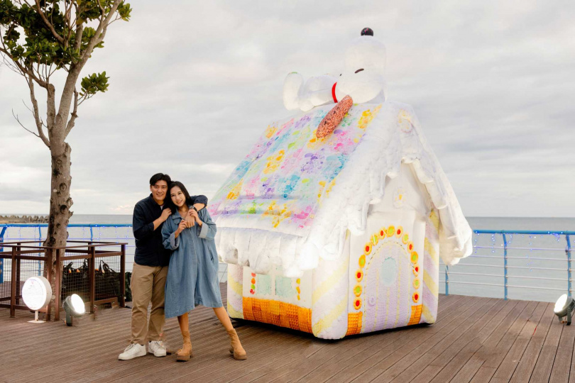 後灣漁港甜蜜史努比。(圖/屏東縣政府文化處提供)