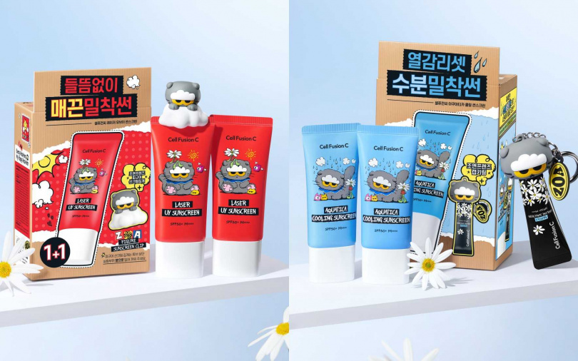 買ZO&FRIENDS聯名全效修護防曬霜35ml 2入組送ZOA造型夾、買ZO&FRIENDS聯名超水潤涼感防曬霜35ml 2入組送10ml ZOA鑰匙圈防曬霜。(圖/品牌提供)
