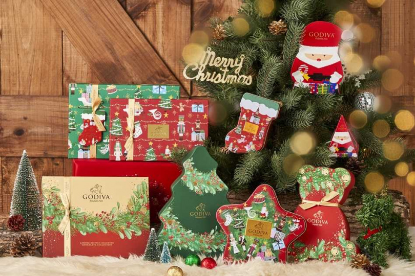 GODIVA針對耶誕節推出多樣化的夢幻禮盒。（圖／GODIVA提供）