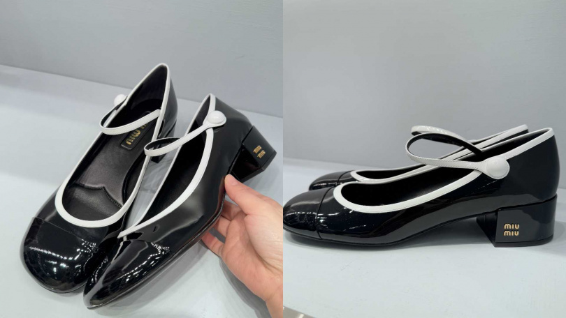 黑色漆皮瑪莉珍鞋／未定價（圖／記者拍攝）
