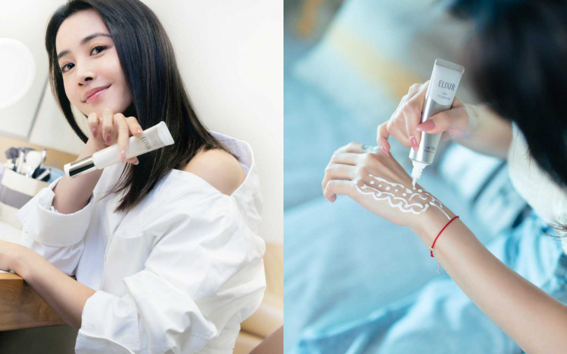 Jolin愛不釋手的小金管,她不只拿來擦臉,也不忘一起呵護手部肌膚。(圖/品牌提供)