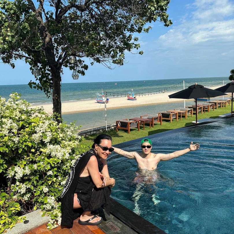 周湯豪目前人在泰國度假，透過社群與粉絲分享他的難得假期。（圖／翻攝自周湯豪臉書）