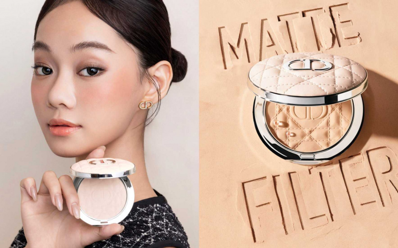 迪奧超完美柔霧蜜粉餅9g／2,200元  主打柔焦毛孔、絲絨妝效，兩款色選可依膚色挑選，修飾效果一絕。（圖／品牌提供）