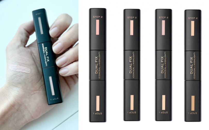 專為亞洲膚色打造的四種四選，可按個人膚色與瑕疵需求選擇。（圖／吳雅鈴攝）