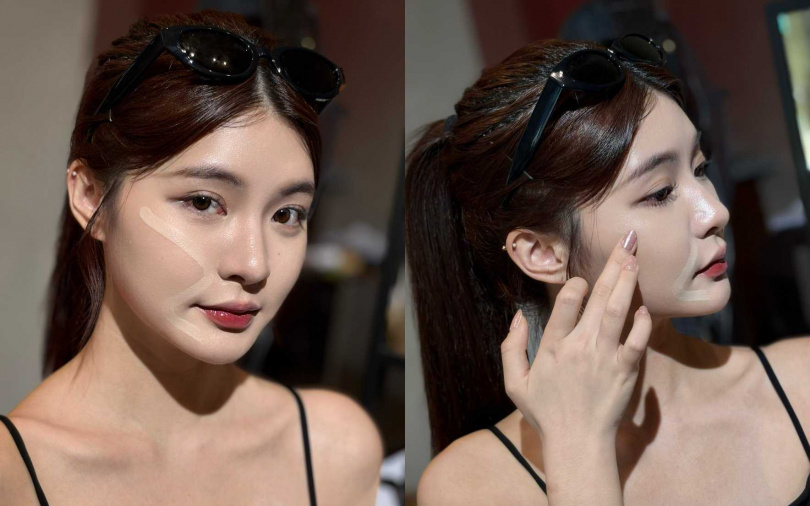 進階版可以再加上S型打亮畫法，視覺年齡絕對會立刻小5歲！（圖／吳雅鈴攝）
