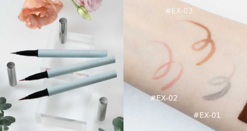 RMK 彩繪眼線液筆 全3色 各 0.4mL／1,100元（圖／品牌提供）