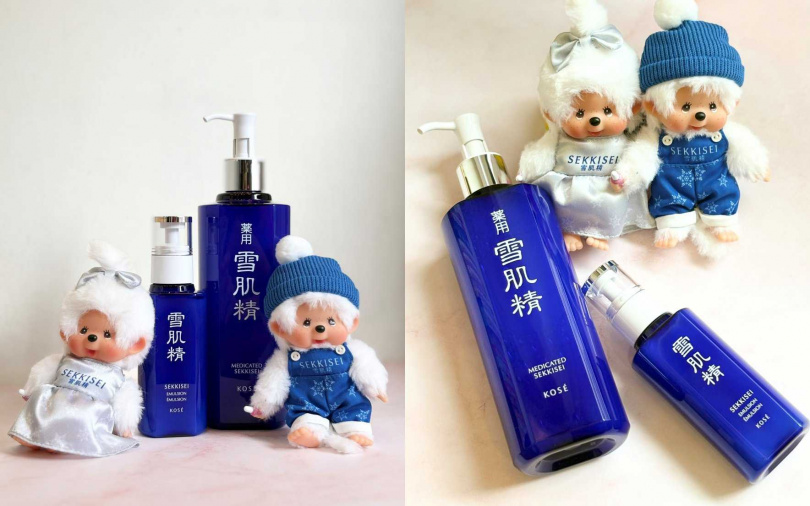 台灣官方活動從7/1正式開跑,只要單筆購買指定化妝水與乳液,就能免費獲得白色裝扮的限量聯名吊飾!(圖/吳雅鈴攝)