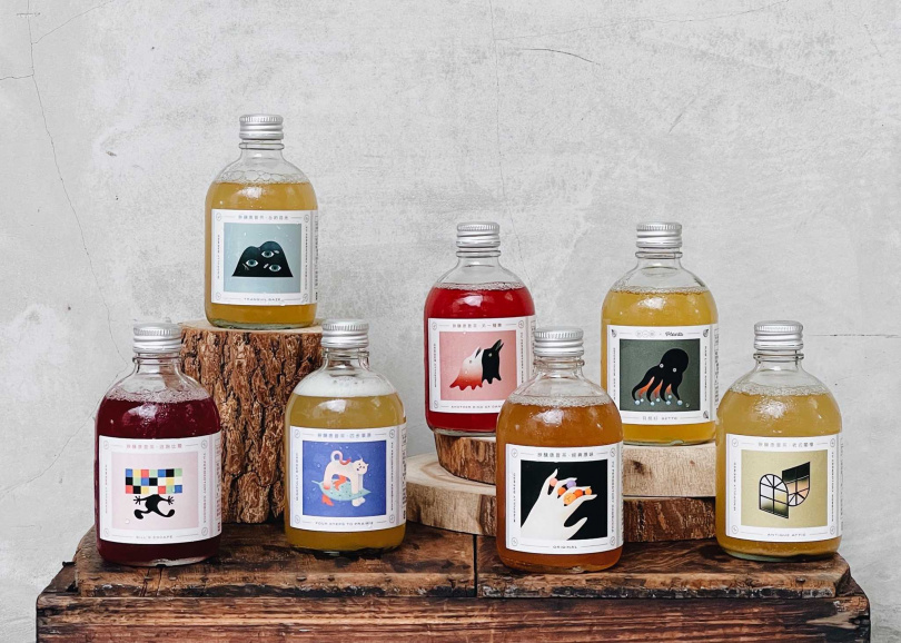 腴釀成立至今推出過9款口味，是台灣瓶裝康普茶中做過最多風味的品牌。（圖／于魯光攝影）