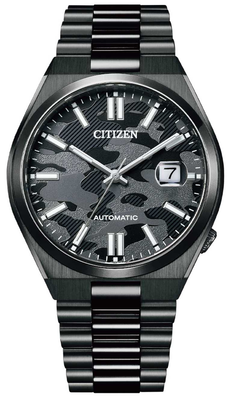 CITIZEN「酷黑質著」機械腕錶（NJ0155-87E）╱14,800元。（圖╱CITIZEN提供）