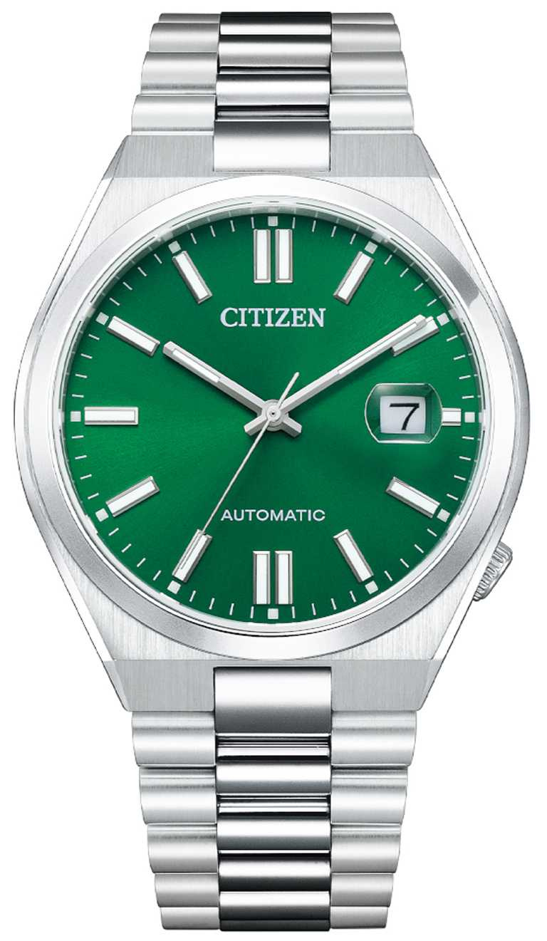 CITIZEN「綠動有型」機械腕錶（NJ0150-81X）╱13,800元。（圖╱CITIZEN提供）