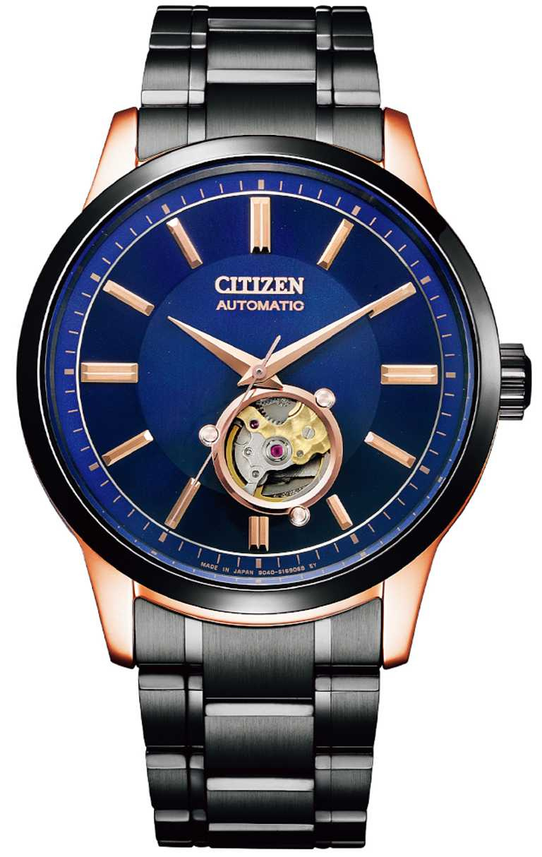 CITIZEN「NB4024-52M」機械腕錶，全台限量25只╱36,800元。（圖╱CITIZEN提供）