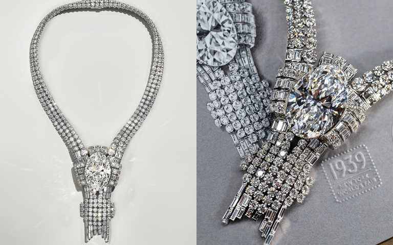 Tiffany以重逾80克拉帝國鑽石重現1939年世界博覽會展出的高級珠寶項鍊。