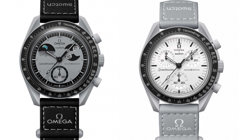 SWATCH MOONSWATCH-MISSION TO EARTHPHASE／10,400元，SWATCH MOONSWATCH-1965／8,700元（圖／品牌提供）
