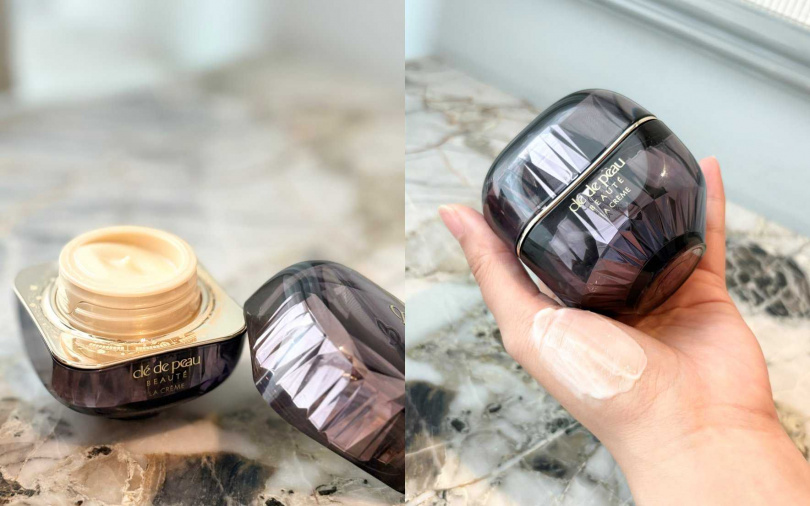 深受名媛貴婦喜愛的肌膚之鑰精質乳霜，也是好萊塢巨星妮可基嫚梳妝台上不能沒有的保養秘密！（圖／吳雅鈴攝）