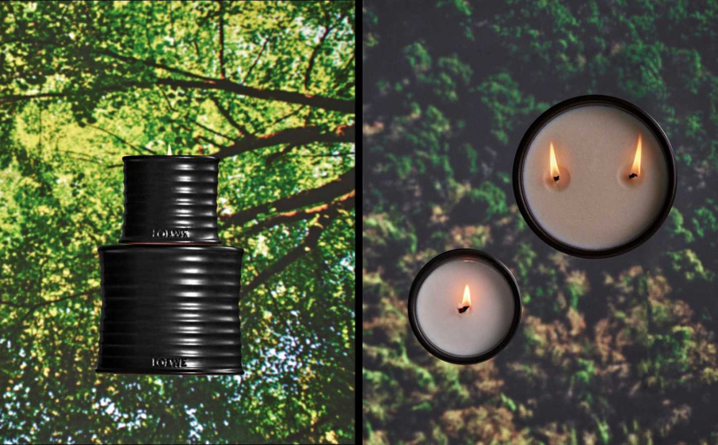 LOEWE 聖木香氛蠟燭 170g / 3,490元、610g / 8,950元（圖／品牌提供）