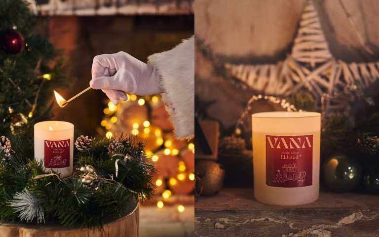 VANA Eldstad 壁爐蠟燭 200g／1,180元（圖／品牌提供）