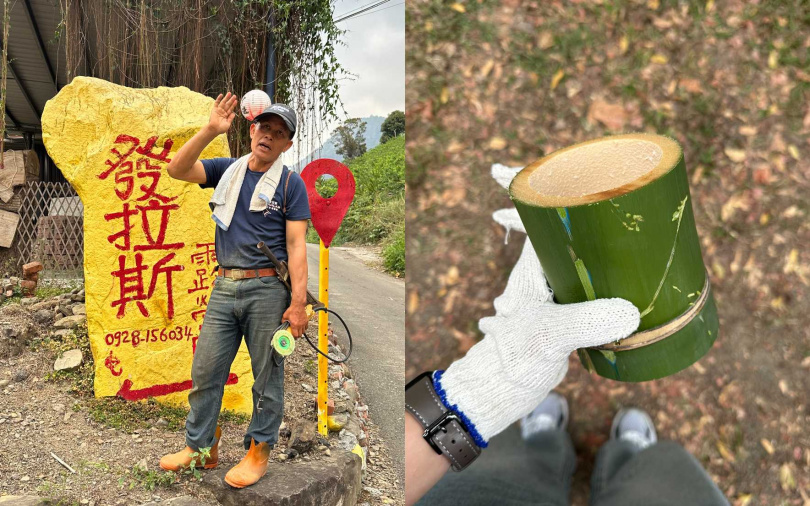 進入部落生活場域，體驗原鄉竹製餐具製作，從鋸竹、削製到完成器具，每一個步驟都需要身體協調與手部操作。（圖／加七攝）