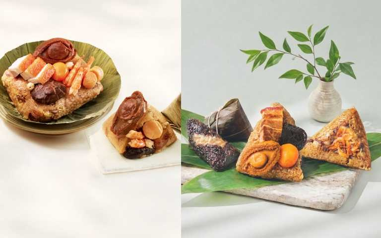 寒舍集團 星級雙饗粽禮／3,999元、 永豐餘生技 海陸豐味粽禮盒／1,180元。（圖／品牌提供）&nbsp;&nbsp;