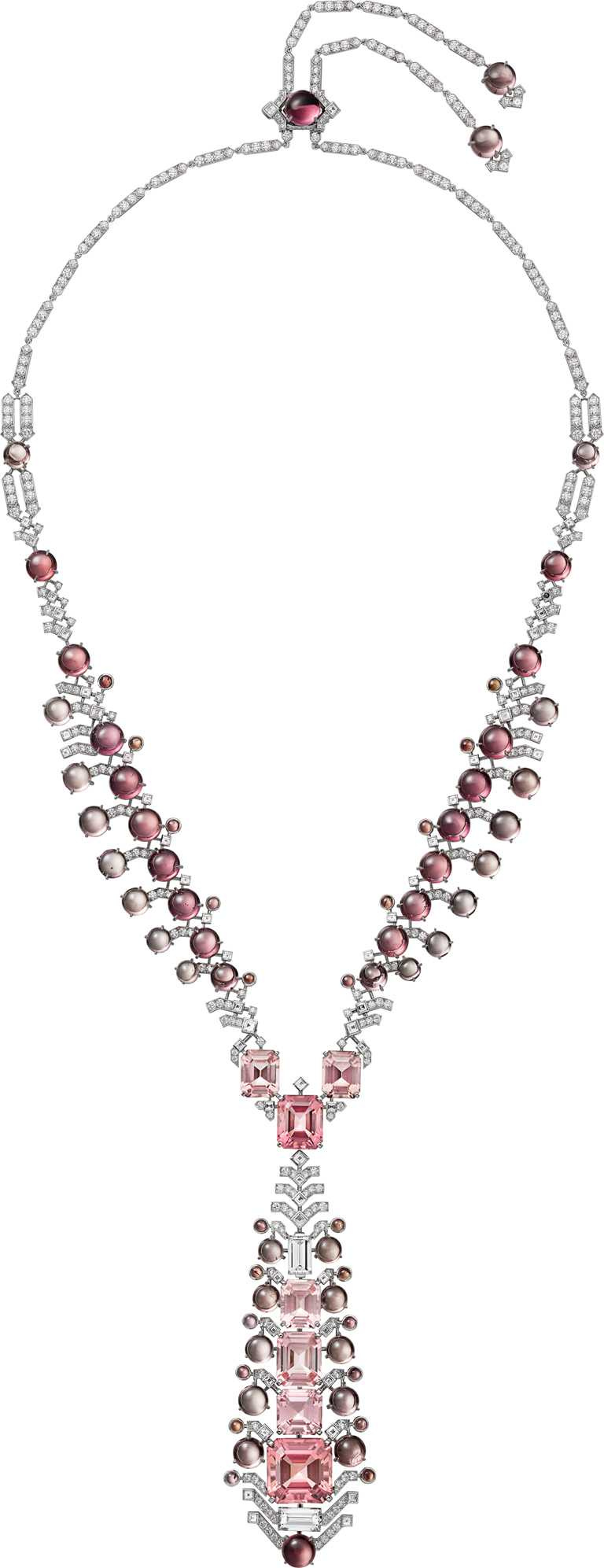 Cartier「Sixième Sens」系列頂級珠寶，SHARKARA項鍊。（圖╱Cartier提供）