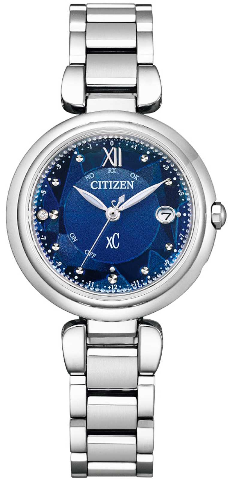 CITIZEN「光動能全球電波計時」腕錶，「日本‧藍」限定款（型號ES9460-53N），29mm，鈦金屬錶殼╱35,800元。（圖╱CITIZEN提供）