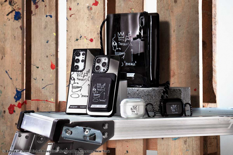 Basquiat 聯名系列全新加入以《Evil Thoughts》為靈感設計的客製化鏡面手機殼