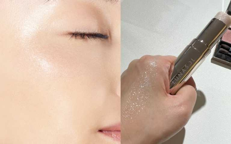 塗抹起來超亮，膚質立馬變澎潤。LUNASOL晶巧輕透柔光棒全1色/1,650元。（圖／黃筱婷攝、品牌提供）