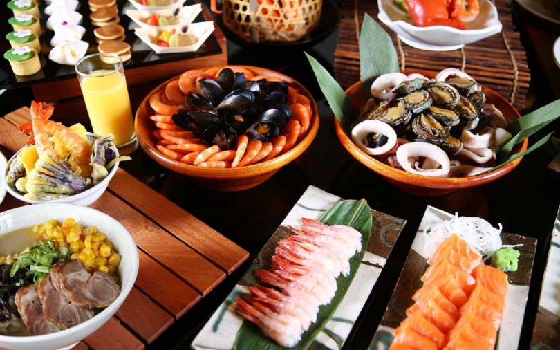 台北萬豪酒店Garden Kitchen「和風夏宴」時令海鮮。(圖片提供/萬豪酒店)