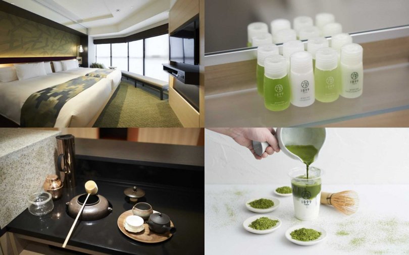 入住後,在前台專設的茶吧,由茶藝專家親自提供煎茶與抹茶。客房也備有精緻且考究的茶壺、茶具等泡茶備品。(©Hotel 1899 Tokyo)