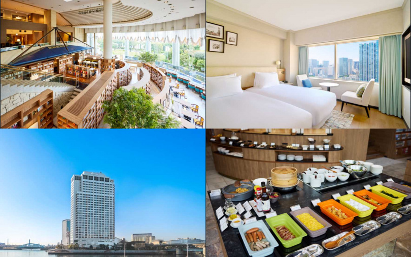 ANA Holiday Inn Tokyo Bay坐落於水岸環抱之中,現代建築線條與自然景觀交融,呈現優閒度假氛圍。(©ANAホリデイ・イン東京ベイ)